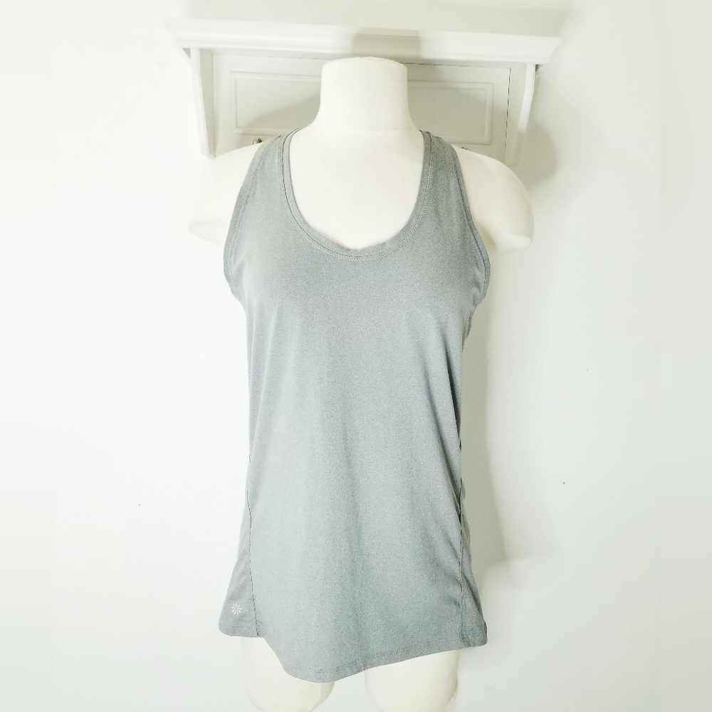 Athleta Limitless Keyhole Tank in Gray Heather Sz M - Picture 3 of 11